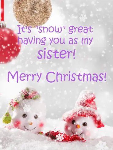merry christmas images for sisters