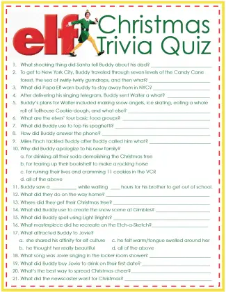 Free Printable Christmas Trivia Game Question And Answers | Merry ...